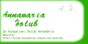 annamaria holub business card